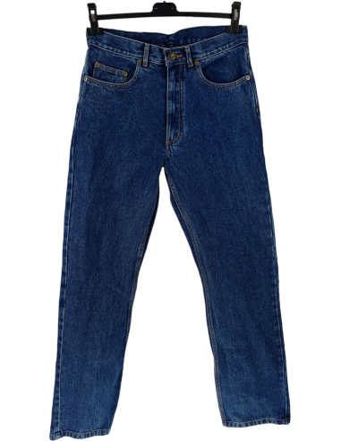 Spodnie jeans męskie LMA 40 GRANATOWE