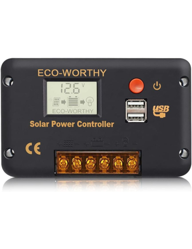 Solar Kontroler ECO-Worthy 12V/24V do...