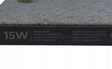Powerbank Einova PB0801010 10000 mAh 15W