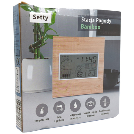 STACJA POGODOWA BAMBOO SETTY Y2052