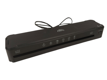 Laminator A3, 2-rolkowy na gorąco i na zimno MAXDONE FNL012 Czarny
