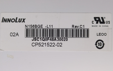 Matryca Innolux N156BGE-L11 Rev. C1 15.6" HD 1366x768 LED Matowa ​