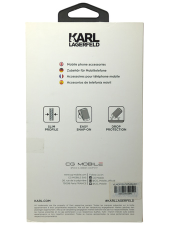 Karl Lagerfeld Choupette Head Glitter - Etui iPhone 12 Pro Max (złoty)