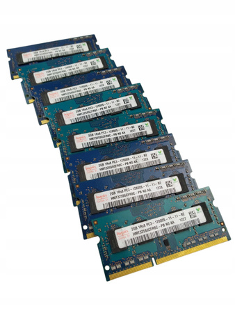 Pamięć RAM laptopa Hynix 16GB(8x2GB) DDR3 12800S (HMT325S6CFR8C-PB)