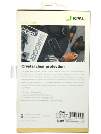 Plecki Etui JCPAL iGuard DualPro Case iPhone 12 mini bezbarwny