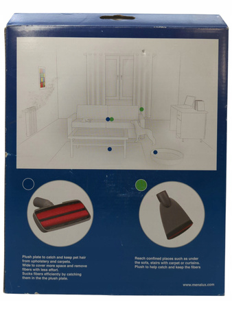 Menalux MKIT03 zestaw adapter / ssawka dywanowa / ssawka do tapicerki