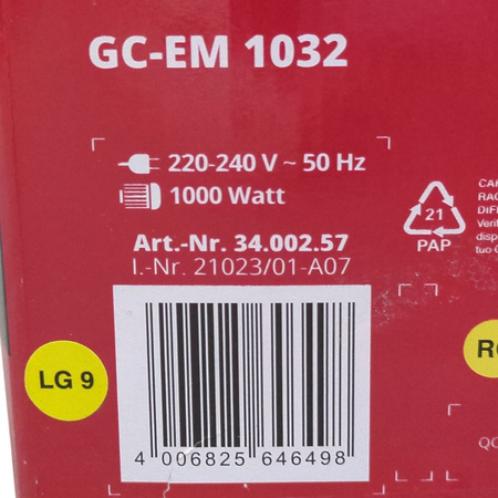 KOSIARKA ELEKTRYCZNA EINHELL GC-EM 1032 30l 230V szerokość koszenia 32cm