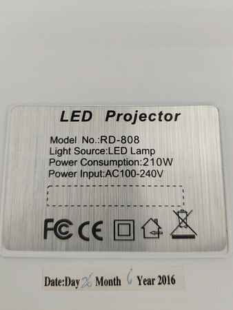 Projektor LED RD-808A 1280x800 3200 Lumenów