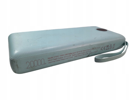 Powerbank VEEKTOMX VT201 20000mAh TURKUSOWY