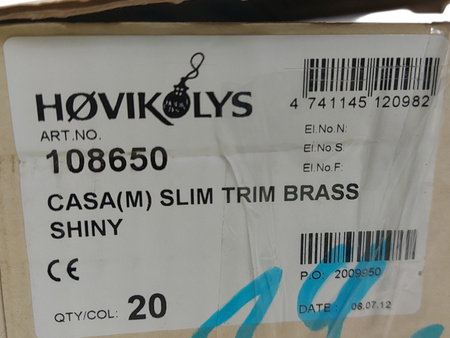 OPRAWA OŚWIETLENIOWA HOVIKOLS 108650 19 SZT ZŁOTA