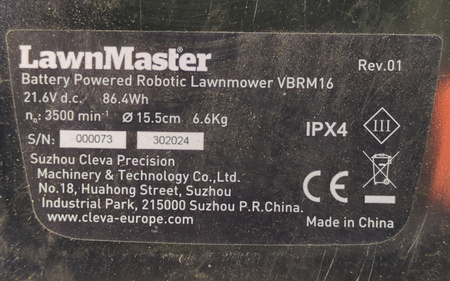 Robot koszący LawnMaster VBRM16 100 m²  24 V bezprzewodowy