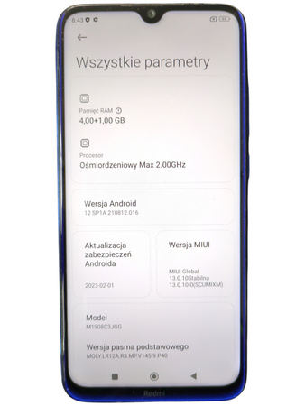 Smartfon Xiaomi Redmi Note 8 M1908C3JGG 4/64GB 6.3" IPS