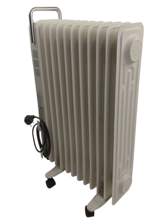 Grzejnik elektryczny olejowy GoodHome CY2305LL-11 retro 2500W biały