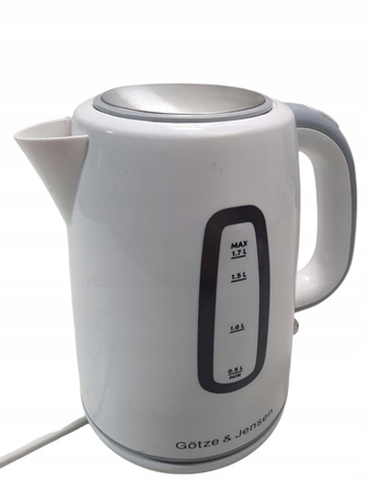 Czajnik elektryczny GOTZE & JENSEN KT050E Biały 1850-2200W 1.7L
