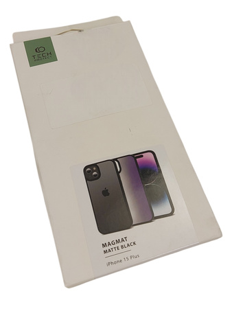 Etui Plecki do Apple Iphone 15 Plus Tech Protect czarne + 2x szkło na ekran