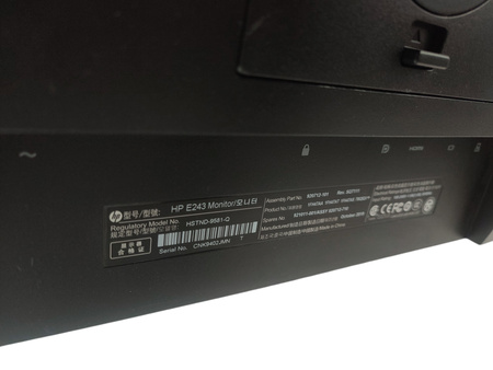 Monitor HP EliteDisplay E243 23,8" 1920 x 1080 LED, IPS