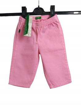 Spodnie dziecięce BENETTON Rozmiar 60 RÓŻOWE