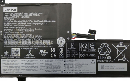 Bateria L22M3PG0 do laptopa Lenovo