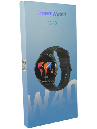 Smartwatch sportowy W40 czarny