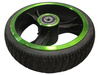 KOŁO Z OPONĄ CB 65X47 ZIELONE HULAJNOGI MOTUS 6,5