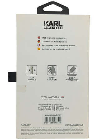 Etui Karl Lagerfeld Plecki do Samsung Galaxy s23 mleczne