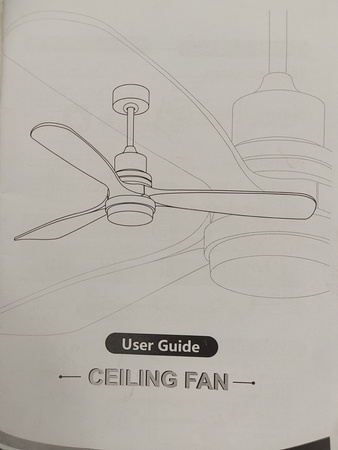 Lampa sufitowa z wiatrakiem Ceiling Fan with Light 1920lm 18W 60W Lampa LED