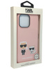 Plecki Karl Lagerfeld do Apple iPhone 14 Pro Max Silicone różowy
