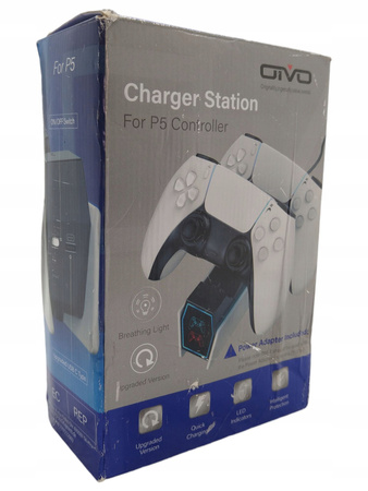 OIVO stacja dokujaca ładowarka do padów PS5 LED