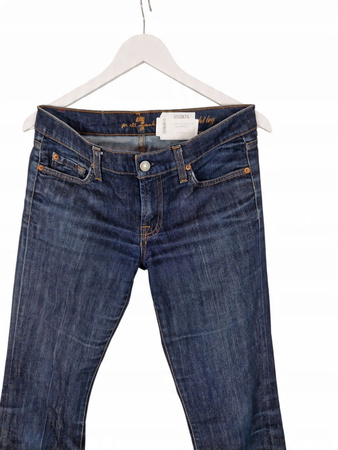7 For All Mankind Damskie Spodnie Jeansowe Niebieskie (Brak rozmiaru na met