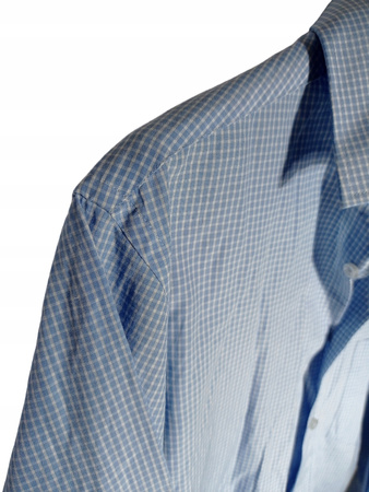 Koszula męska REVERT 37/38 Niebieska krata