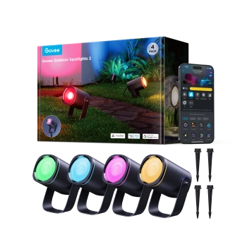 Lampa ogrodowa Govee Outdoor Spotlights 2 | Oświetlenie ogrodowe IP67