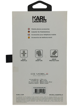 Etui Karl Lagerfeld Plecki do Samsung Galaxy s23 czarne