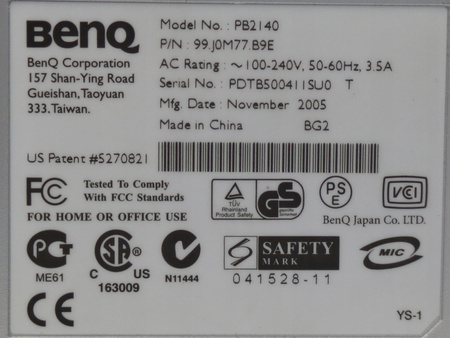 PROJEKTOR MULTIMEDIALNY DLP BENQ PB2140