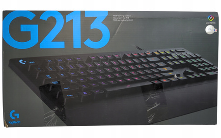 Logitech G213 Prodigy Klawiatura przewodowa gamingowa RGB USB AZERTY