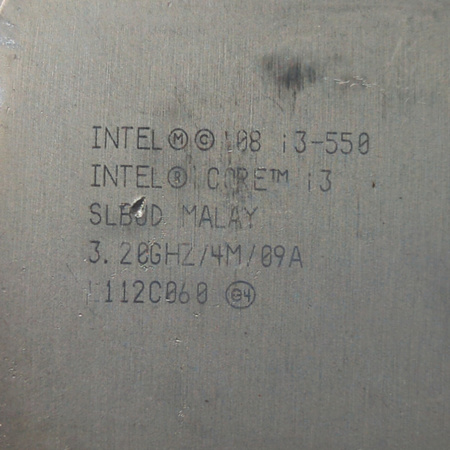 Procesor Intel Core i3-550 2 rdzenie 4 wątki 3.20 GHz LGA1156 32 nm