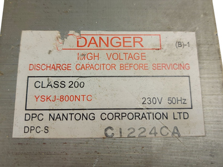 TRANSFORMATOR YSKJ-800NTC SHARP NA ZGRZEWARKĘ Z MIKROFALI