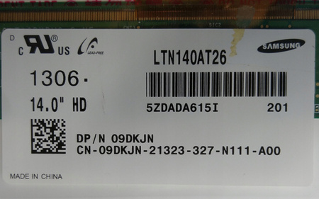 Matryca Samsung LTN140AT26 14,0" 1366x768 HD Matowa