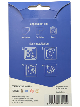 Szkło ochronne na aparat 3mk LensPro 14 Pro/14 Pro Max