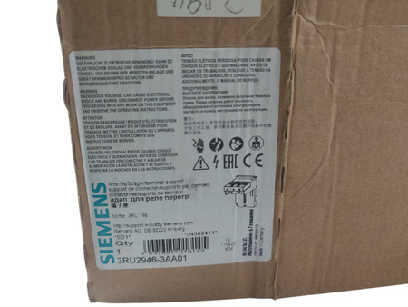 ZACISK DO STYCZNIKA PRĄDOWEGO ADAPTER NA SZYNĘ 3RU146 SIEMENS