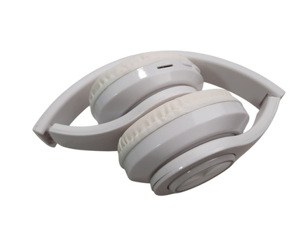 Słuchawki bezprzewodowe nauszne Bluetooth B39 RGB Białe