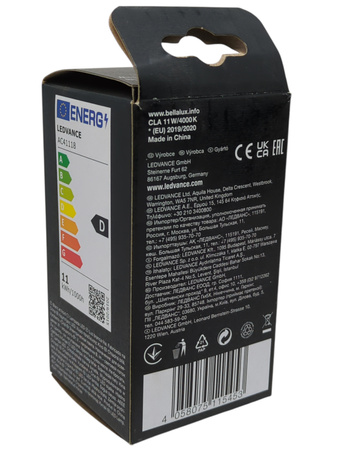 Żarówka bellalux CLA 11W 4000K 1521lm 360° E27