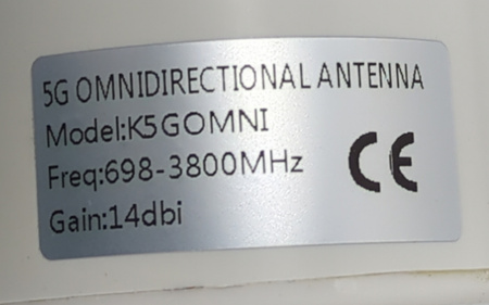 ANTENA ZEWNĘTRZNA WIELOKIERUNKOWA 5G KASER K5GOMNI 698-2700 3300-3800 MHZ