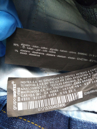 SPODNIE JEANSOWE MĘSKIE ZARA ROZMIAR 40 NIEBIESKIE