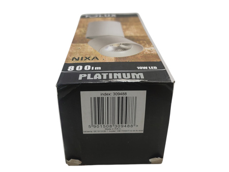 Oczko przegubowe natynkowe Nixa 10 W 800 lm biały