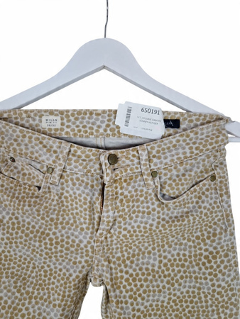 TOMMY HILFIGER Damskie Jeansy Beżowo-Białe w Kropki 29/32
