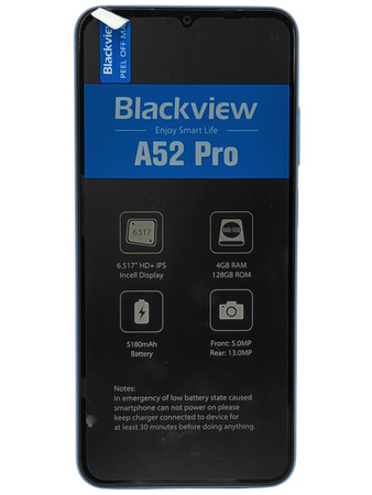Smartfon Blackview A52 Pro 6.5" 128GB 4/128GB NFC 13MP 5180mAh