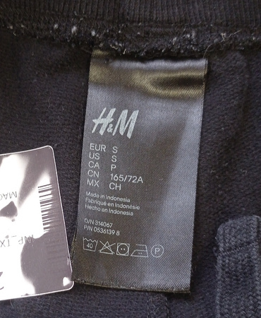 Spodnie dresowe damskie H&M S CZARNE