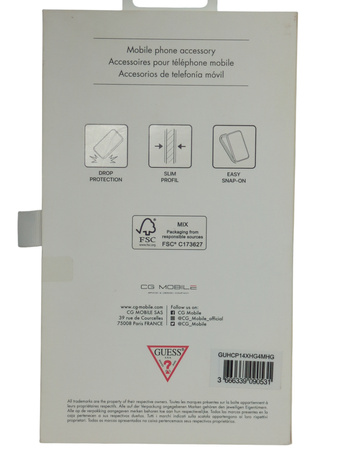 Oryginalne etui Plecki do Iphone 14 PRO MAX CASE GUESS beż