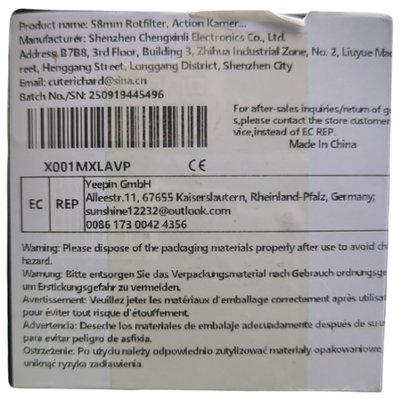 Soczewka makro JSR 58mm 16X do GoPro Hero