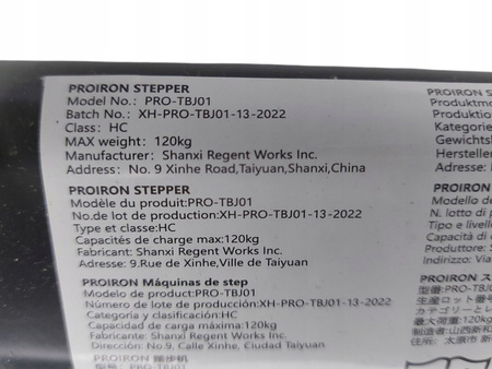 Stepper skrętny PROIRON z wyświetlaczem i taśmami oporu do ćwiczeń w domu